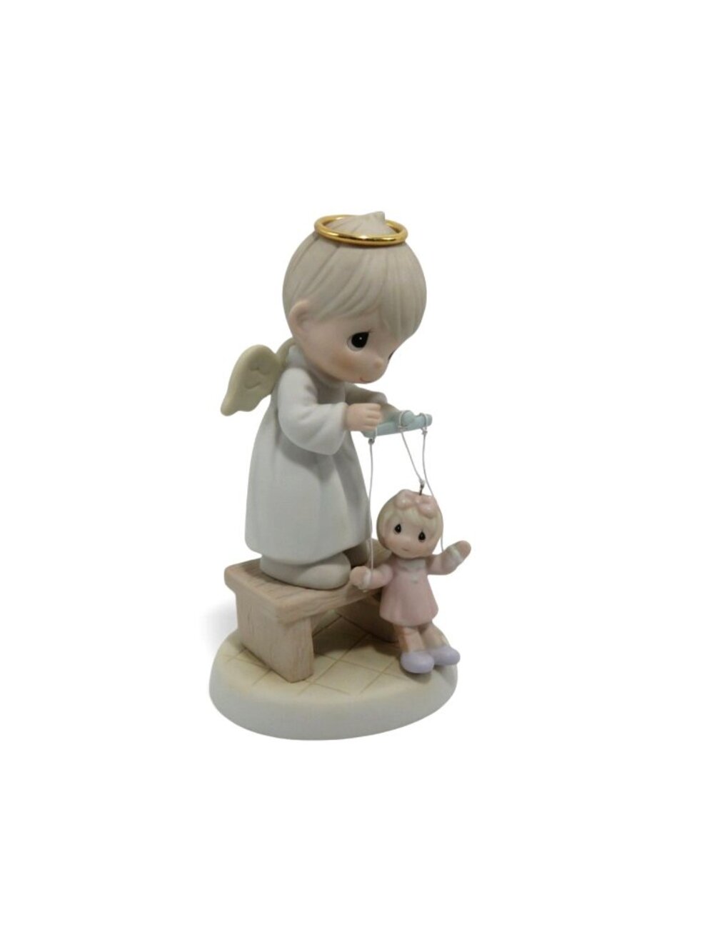 Vintage Precious Moments Enesco Angel Figurine The Good Lord Uphold Us
